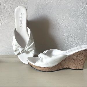 Womens white wedge size 9.5
